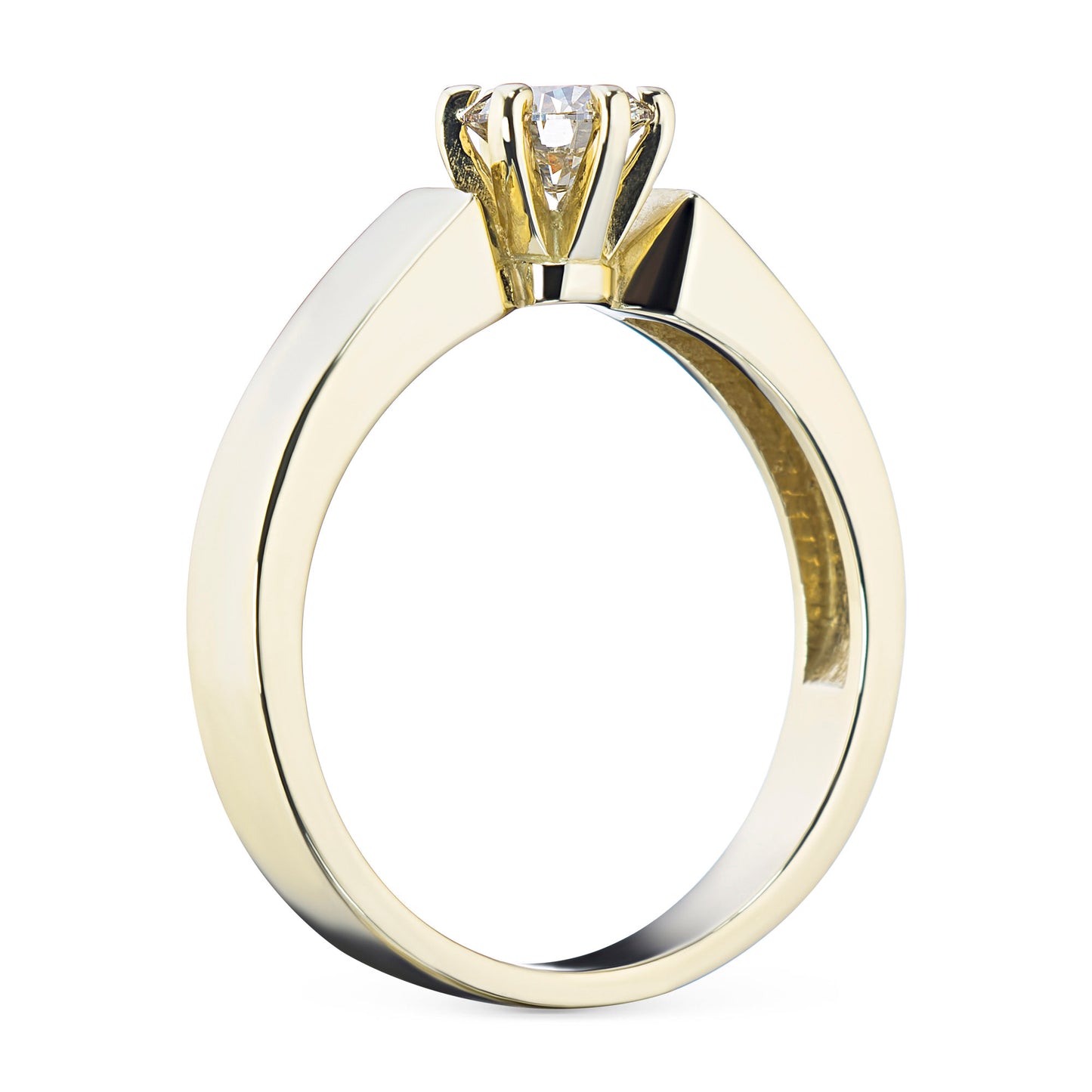 14K Yellow Gold Ring with Lab-Created Diamonds 0.220 CT.TW