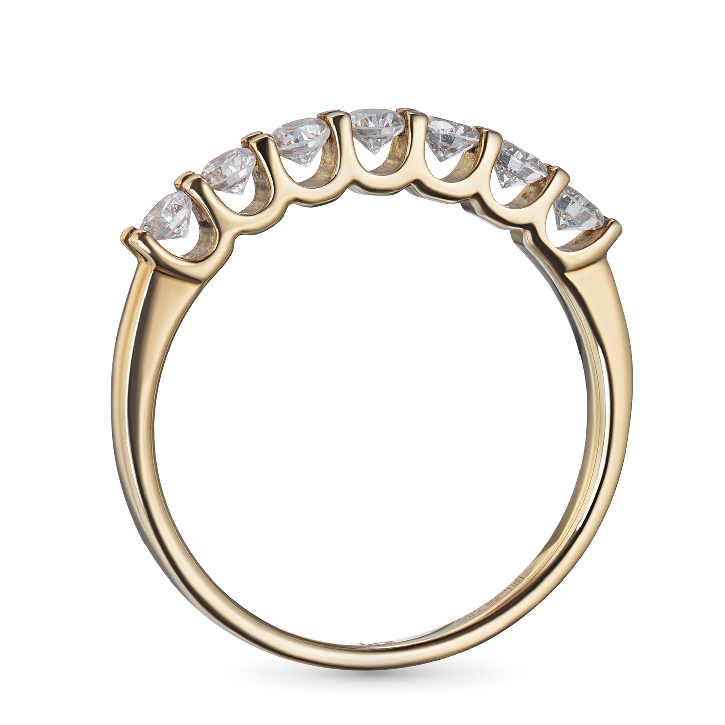 14K Yellow Gold Ring with Lab-Created Diamonds 0.840 CT.TW