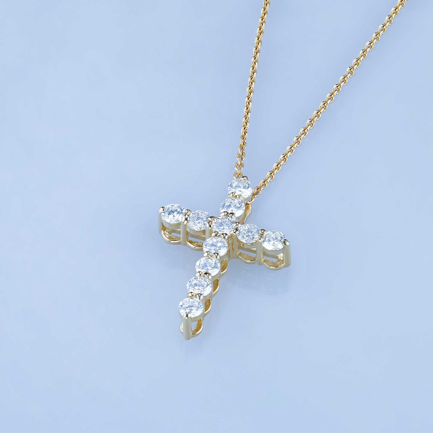 14K Yellow Gold Pendant with Lab-Created Diamonds 0.930 CT.TW