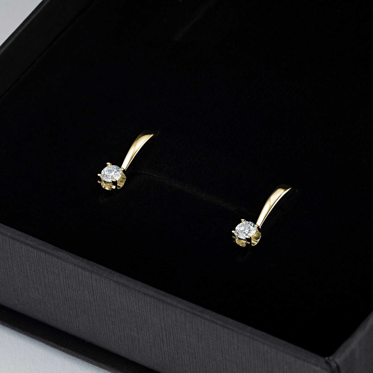 14K Yellow Gold Earrings with Lab-Created Diamonds 3.760 CT.TW