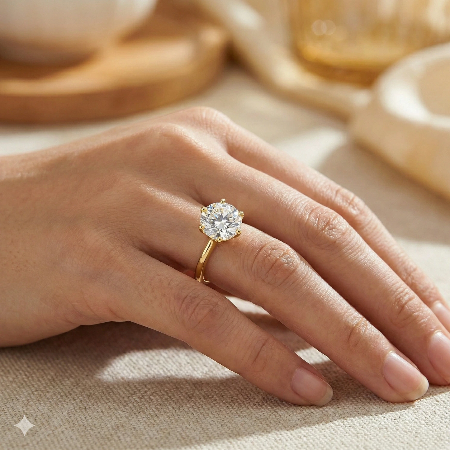 14K Yellow Gold Ring with Lab-Created Diamonds 2.04 CT.TW