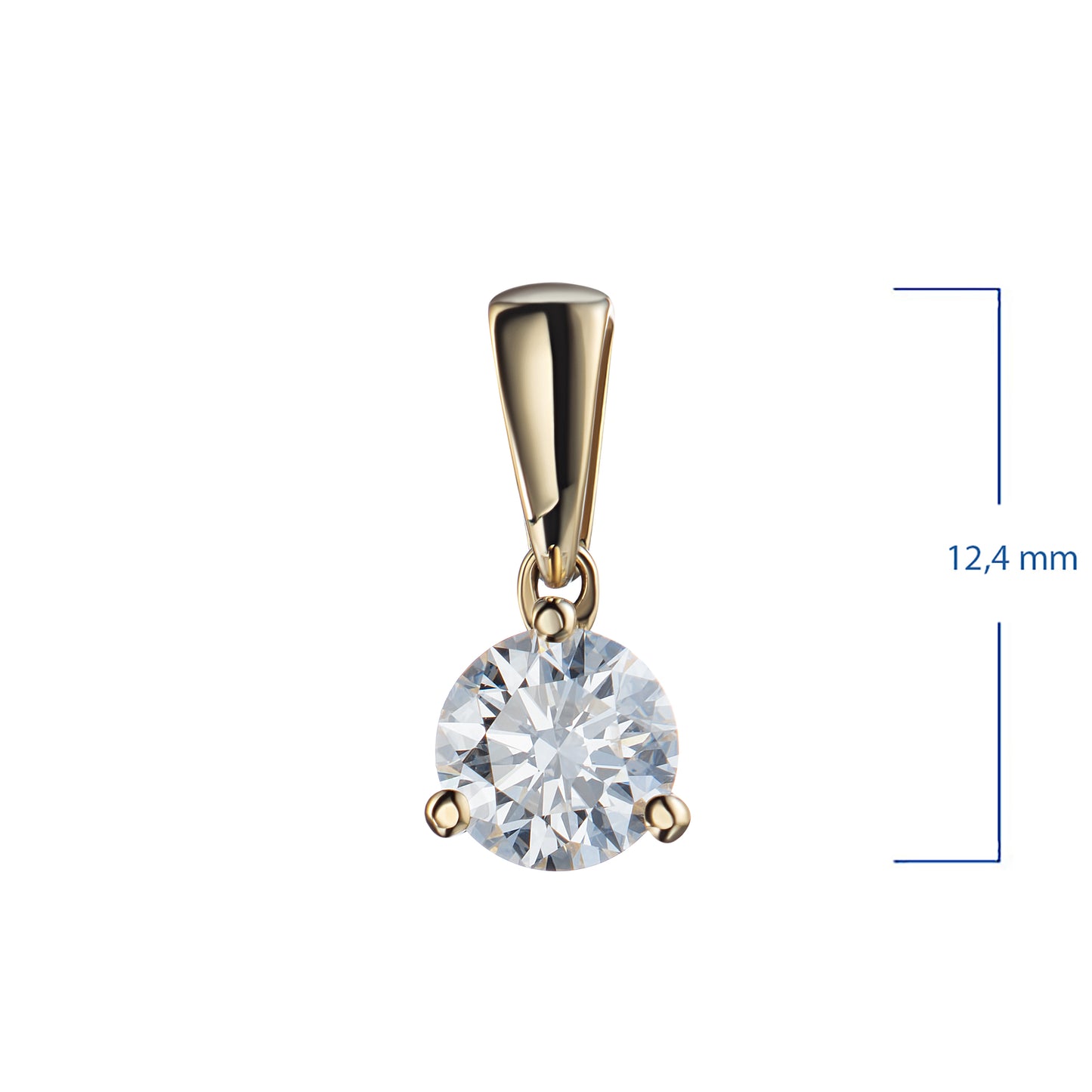 14K Yellow Gold Pendant with Lab-Created Diamonds 0.360 CT.TW