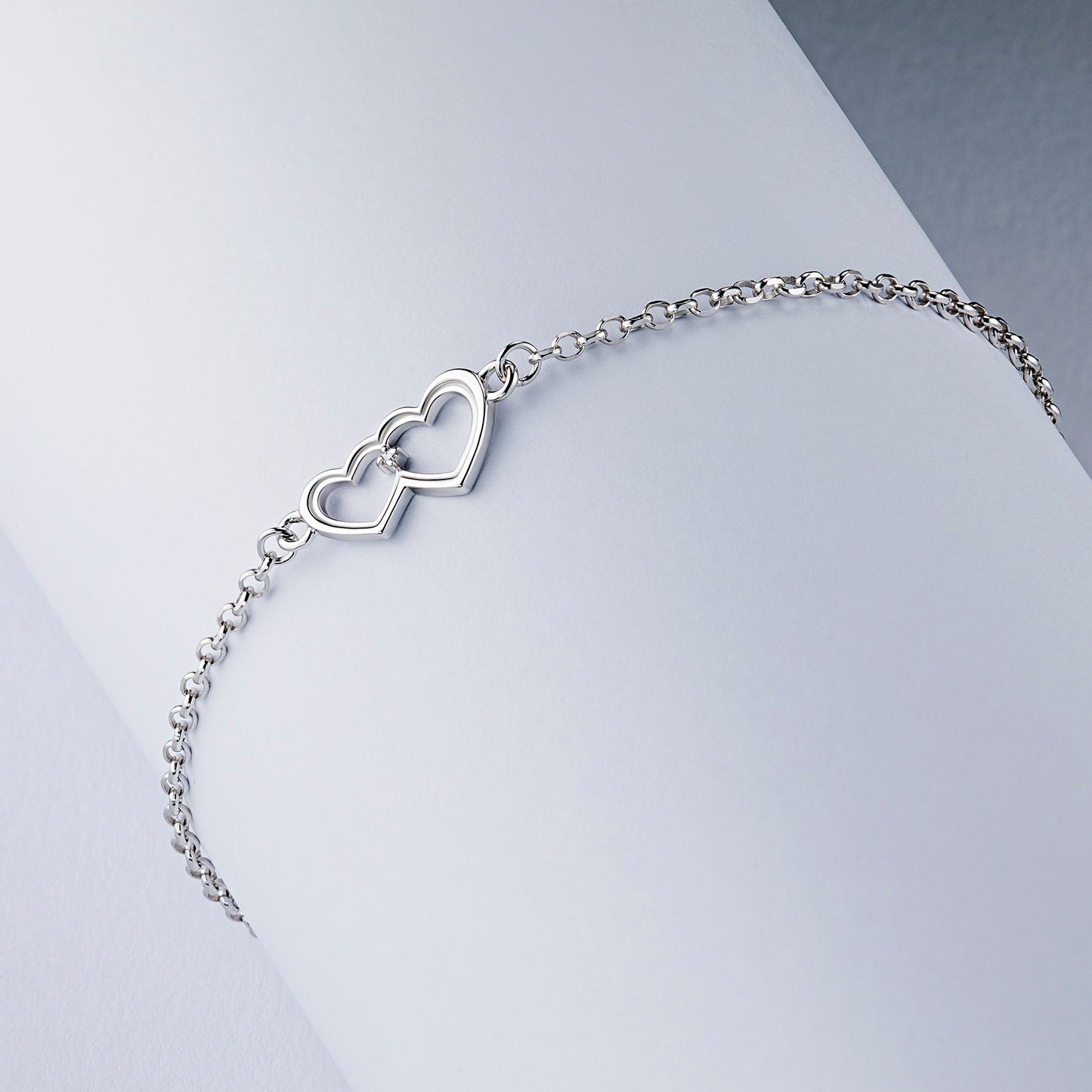 Sterling Silver Bracelet with Lab-Created Diamonds 0.010 CT.TW