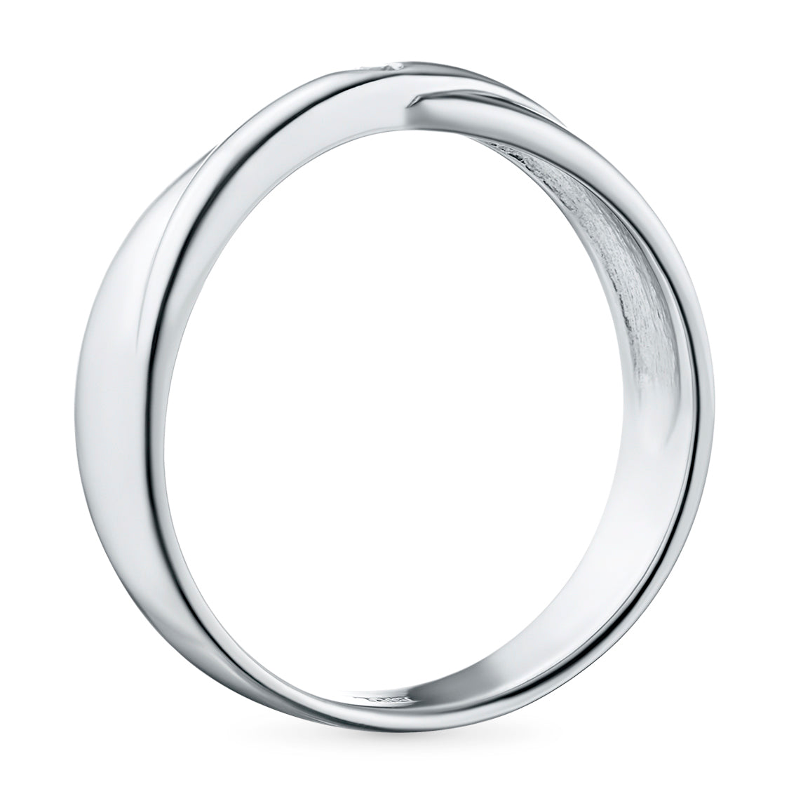 Sterling Silver Ring with Lab-Created Diamonds 0.020 CT.TW