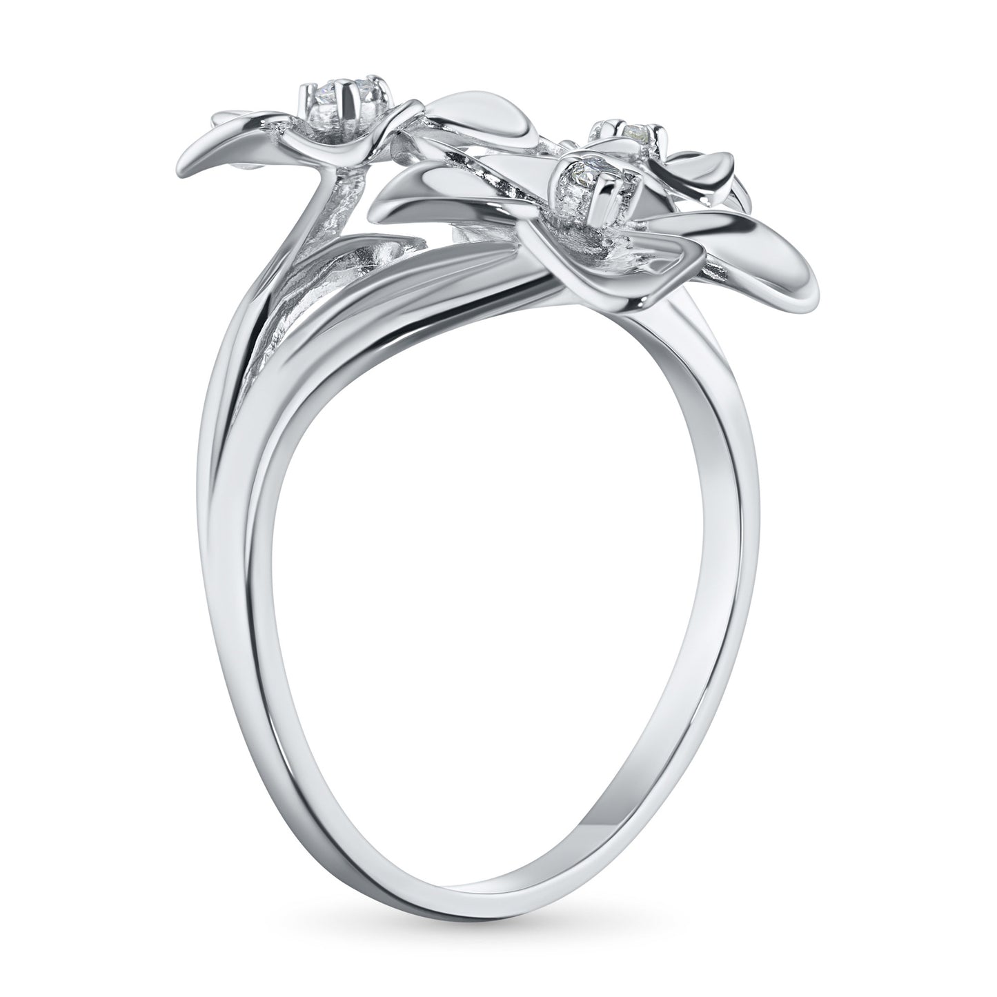 Sterling Silver Ring with Lab-Created Diamonds 0.050 CT.TW