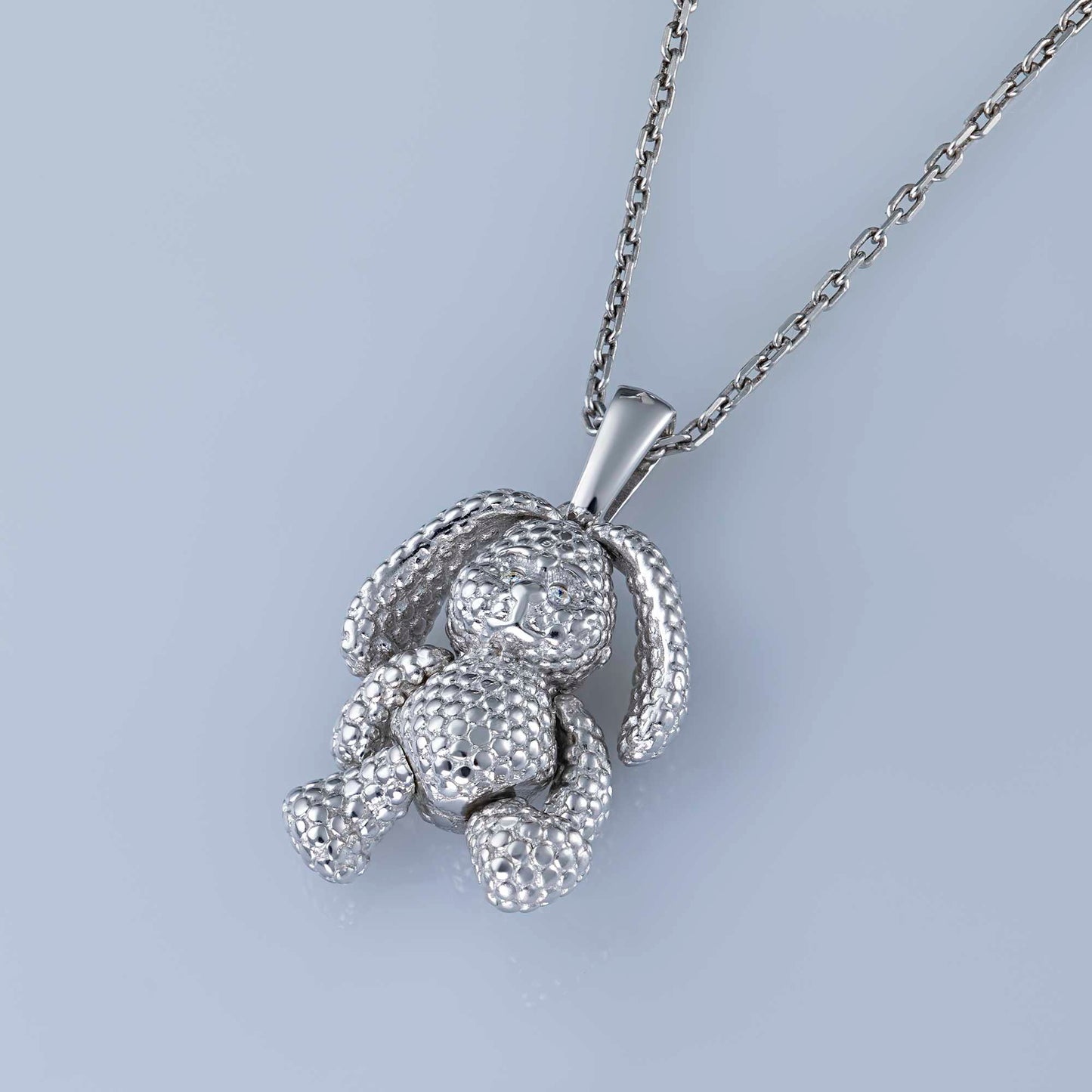 Sterling Silver Pendant with Lab-Created Diamonds 0.01 CT.TW