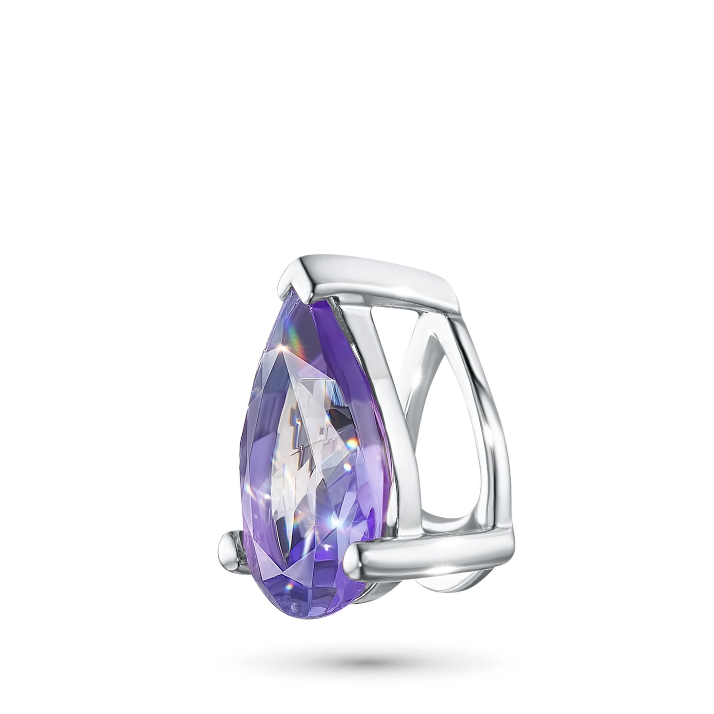 Sterling Silver Pendant with Tanzanite 0.650 CT.TW