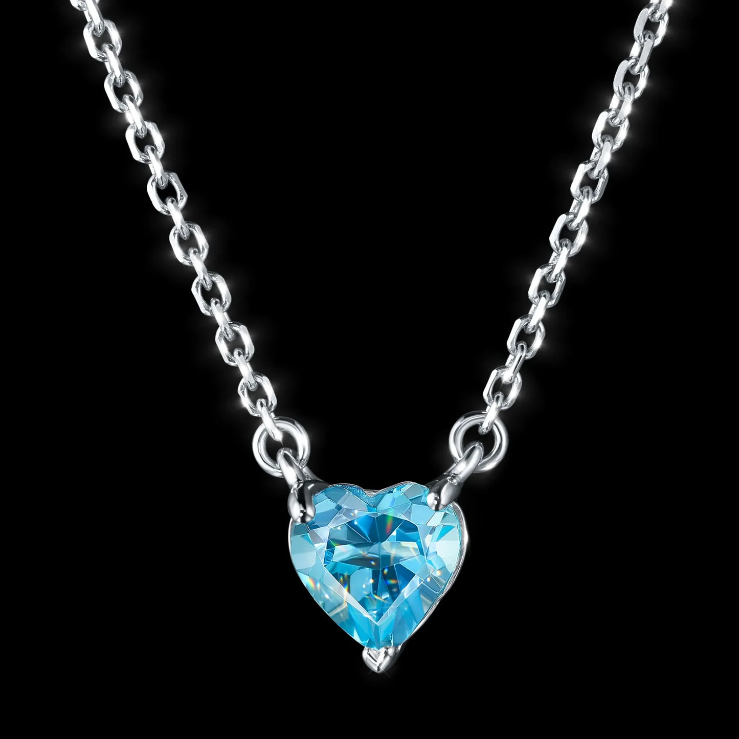 Sterling Silver Necklace with Topaz 0.950 CT.TW