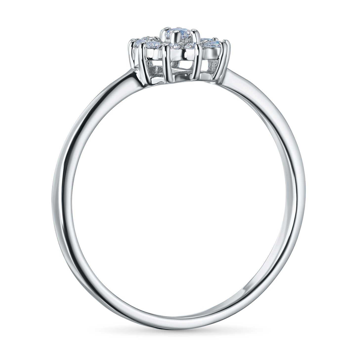 Sterling Silver Ring with Lab-Created Diamonds 0.190 CT.TW