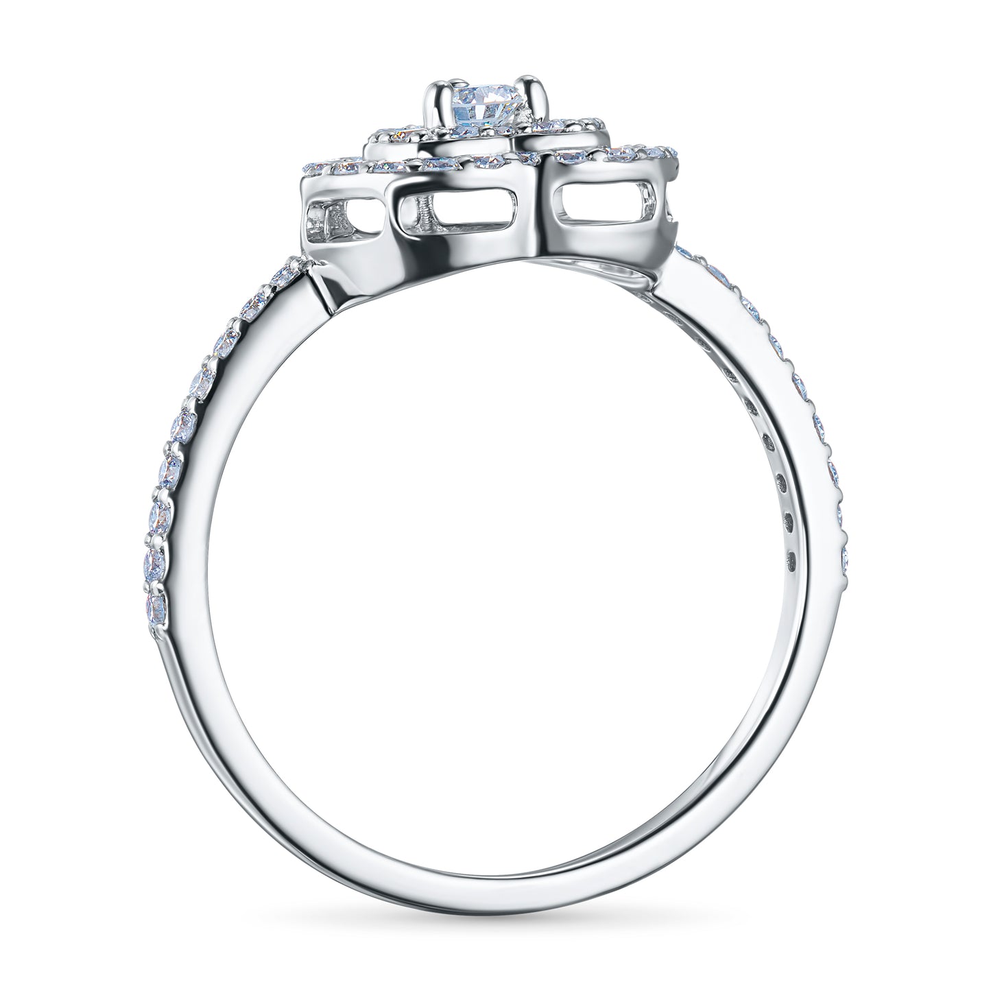 Sterling Silver Ring with Lab-Created Diamonds 18.600 CT.TW