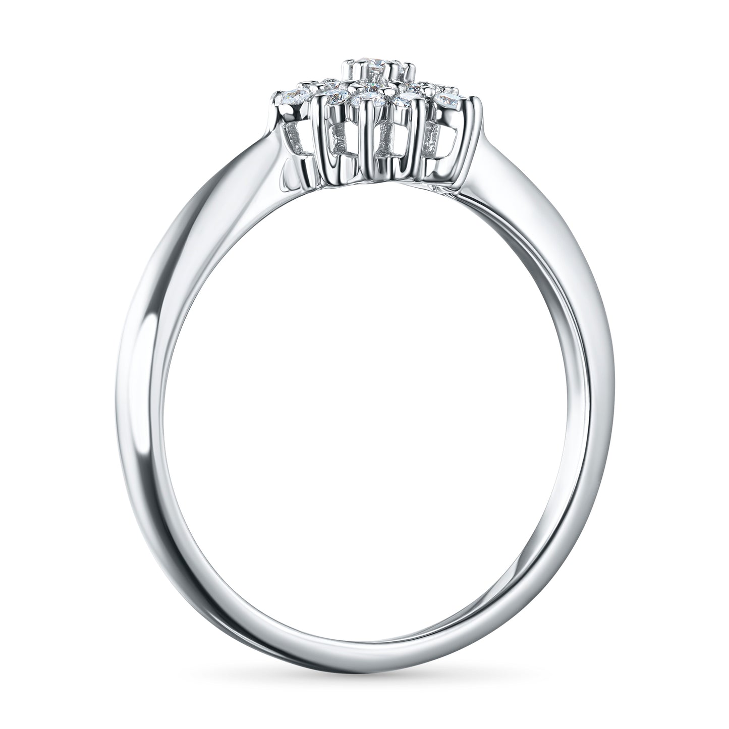 Sterling Silver Ring with Lab-Created Diamonds 0.370 CT.TW