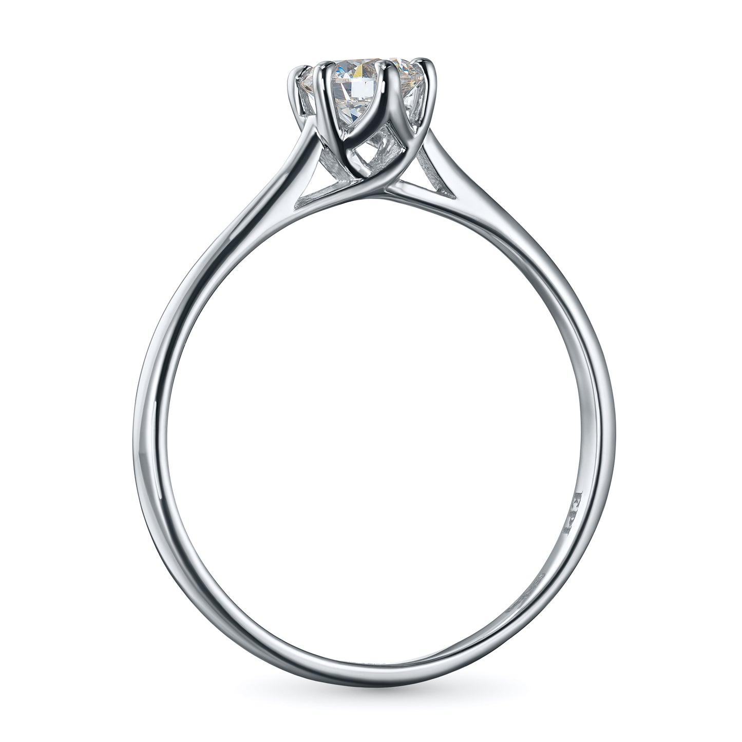 Sterling Silver Ring with Lab-Created Diamonds 0.270 CT.TW