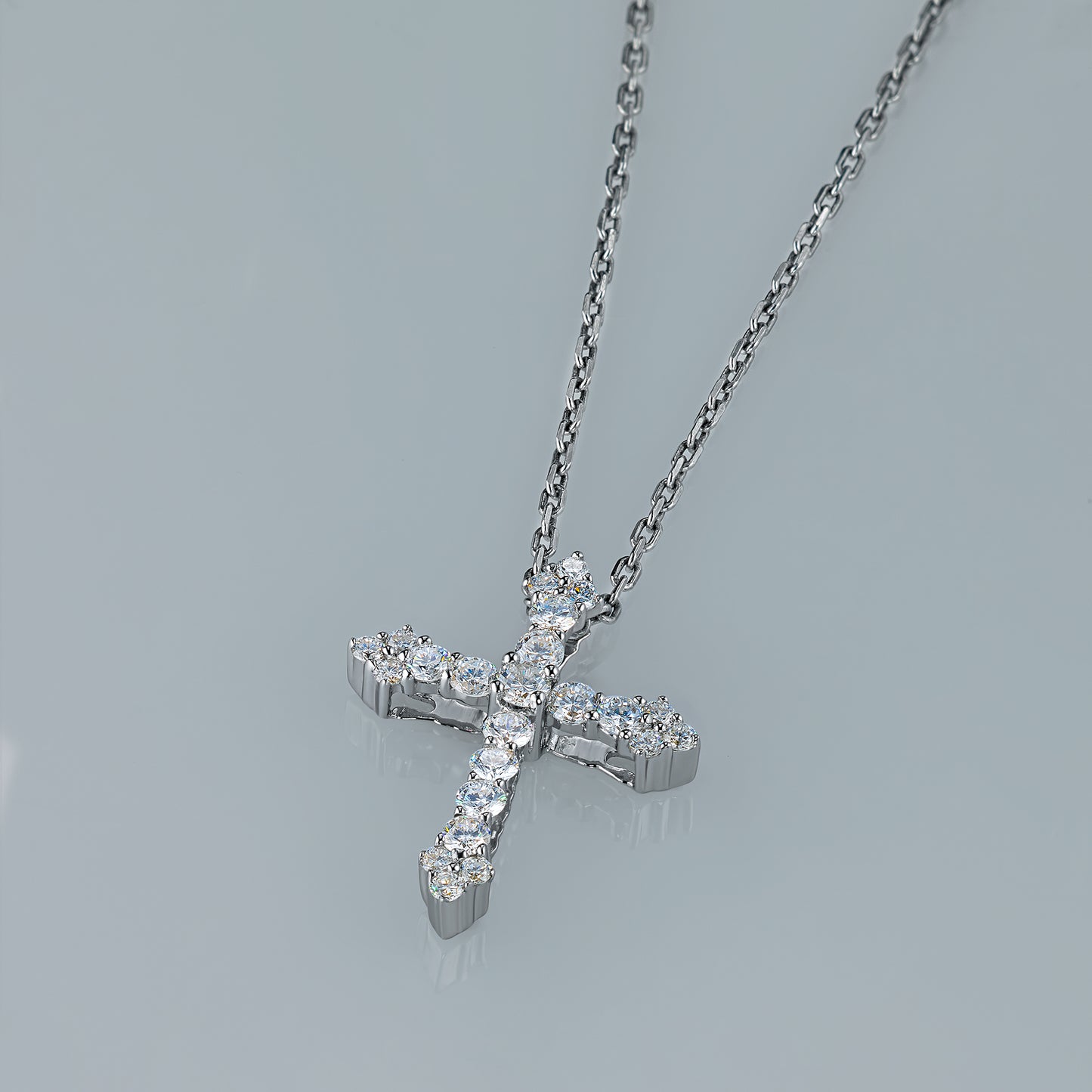 Sterling Silver Pendant with Lab-Created Diamonds 0.330 CT.TW