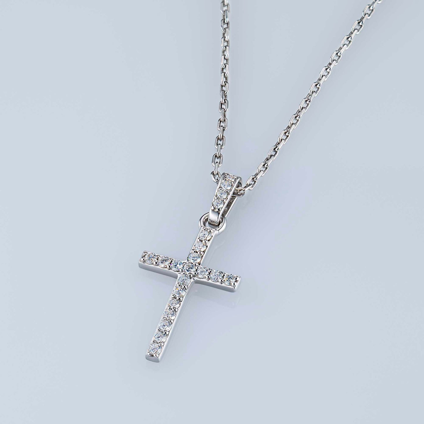 Ασημένιο μενταγιόν με διαμάντια κατασκευασμένα σε εργαστήριο 0,150 CT.TW