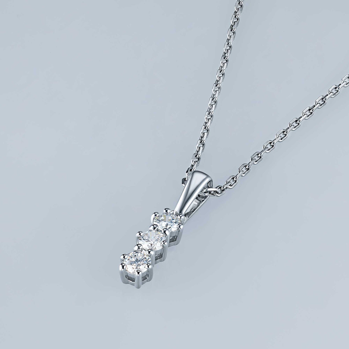 Sterling Silver Pendant with Lab-Created Diamonds 0.360 CT.TW