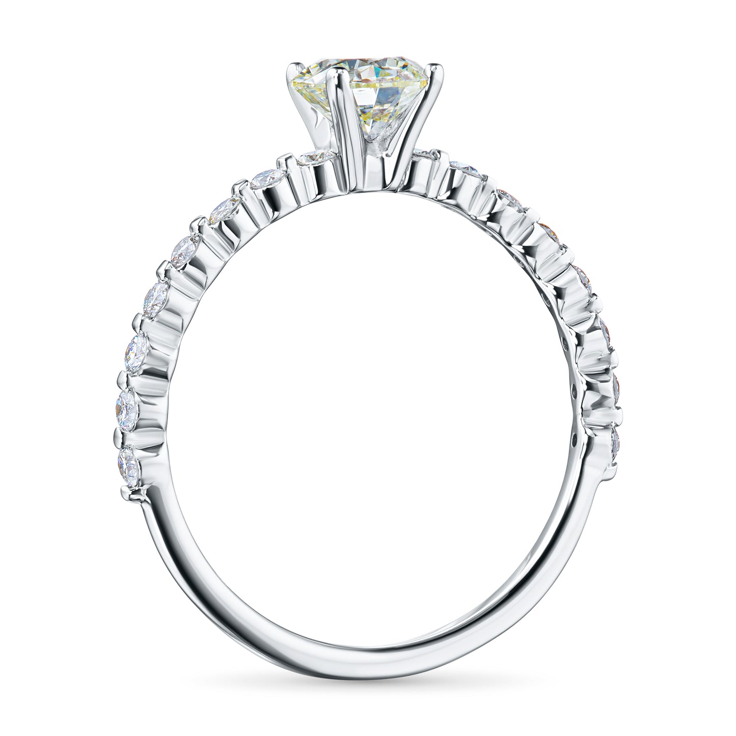 Sterling Silver Ring with Lab-Created Diamonds 0.590 CT.TW