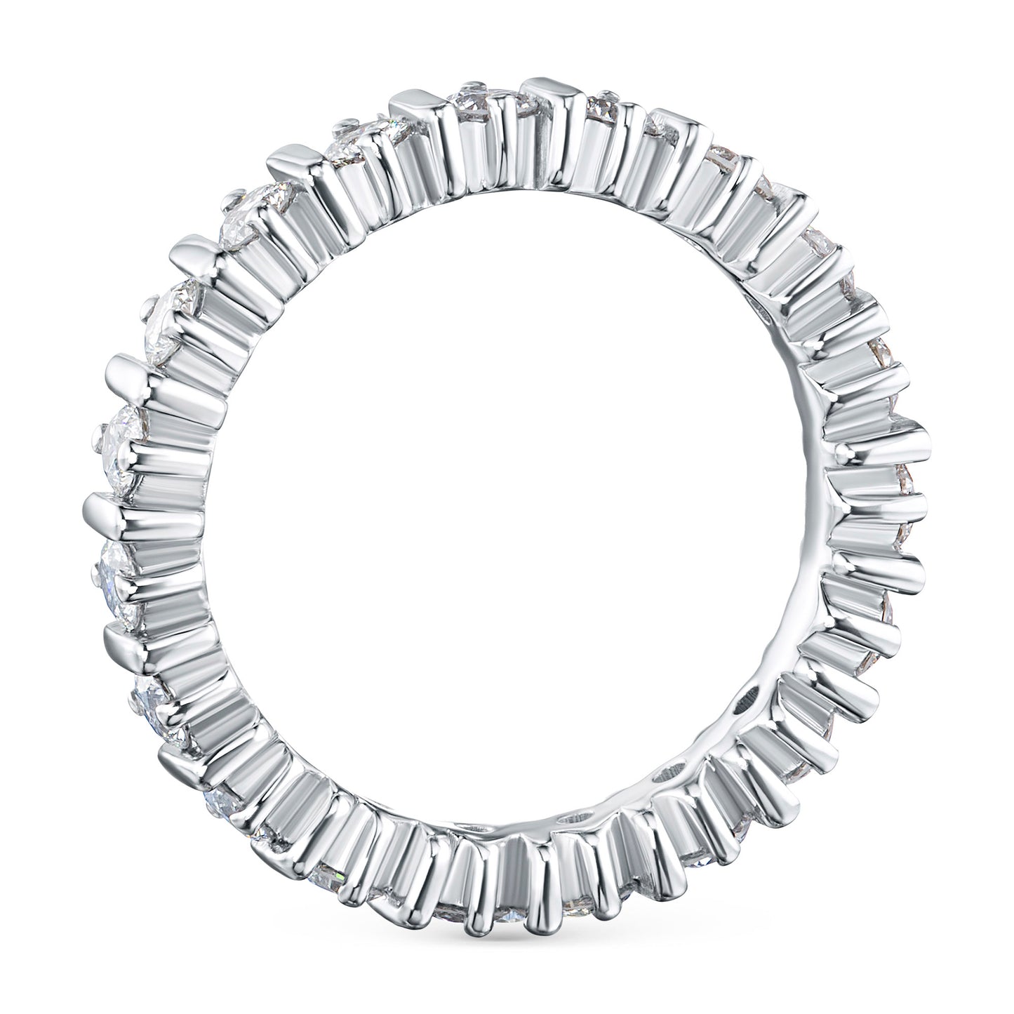 14K White Gold Ring with Lab-Created Diamonds 1.010 CT.TW