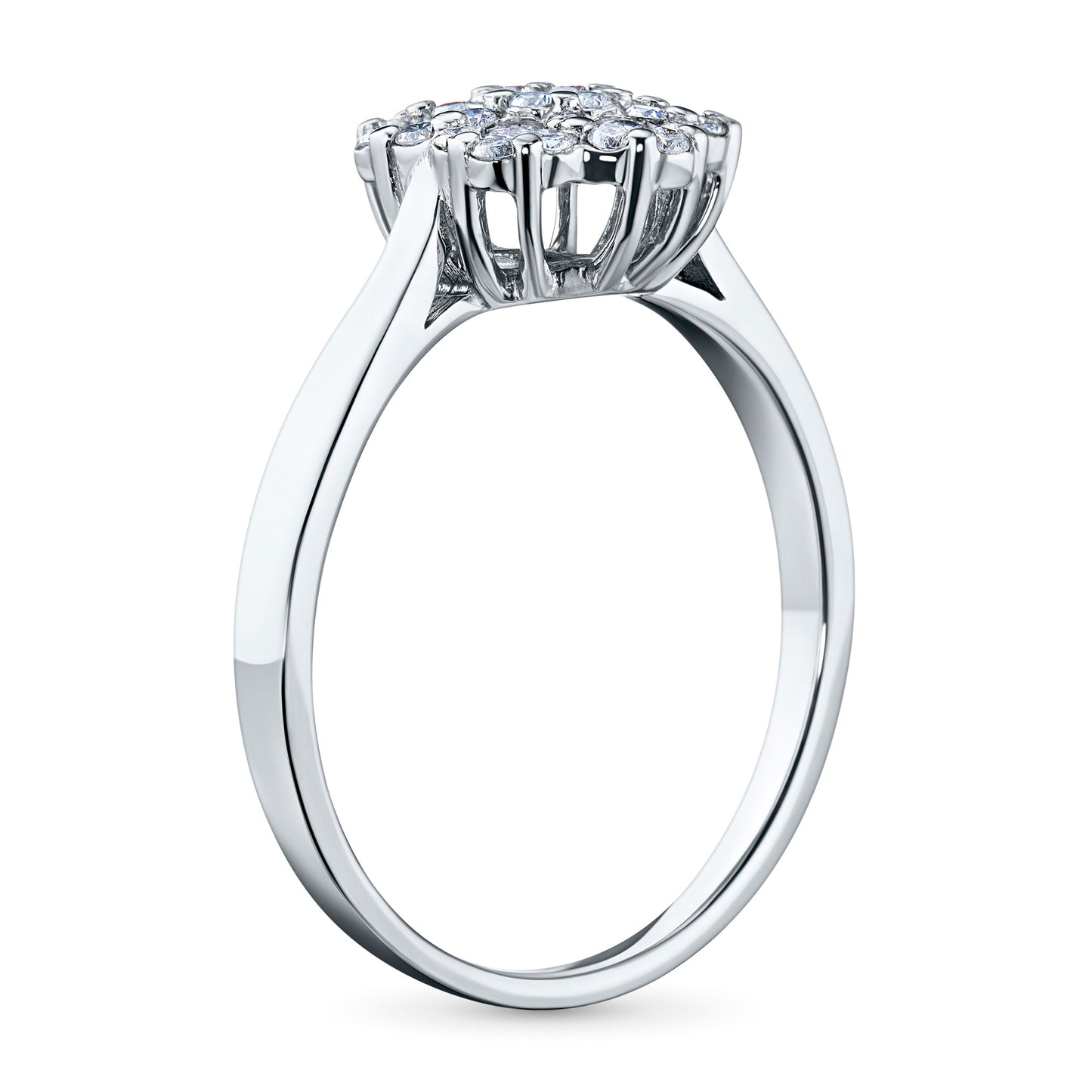 14K White Gold Ring with Lab-Created Diamonds 0.320 CT.TW