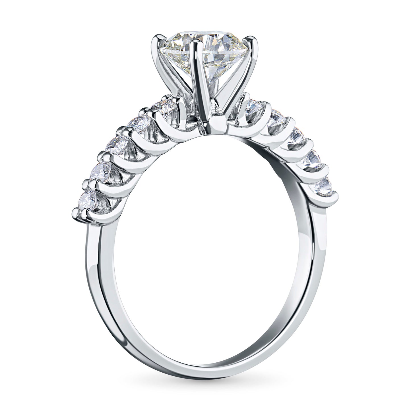 14K White Gold Ring with Lab-Created Diamonds 0.690 CT.TW