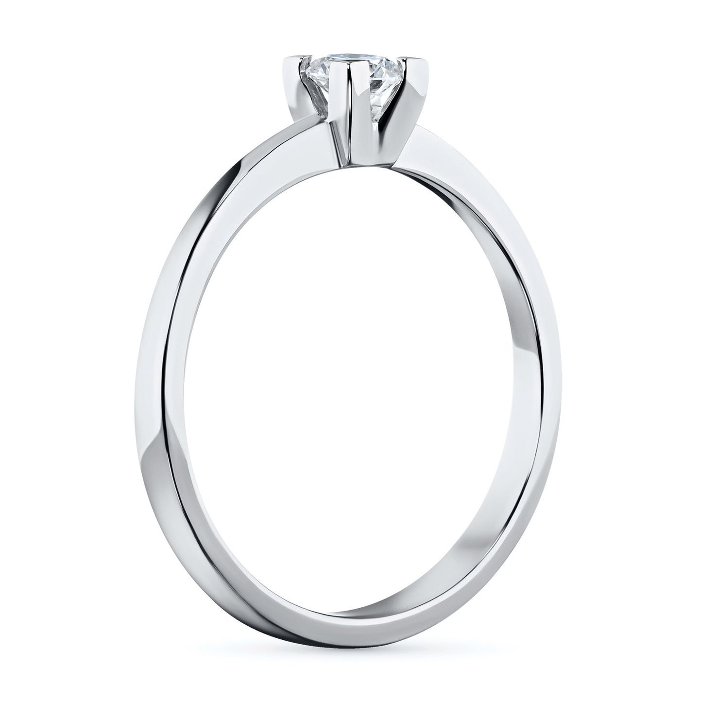 Sterling Silver Ring with Lab-Created Diamonds 0.270 CT.TW