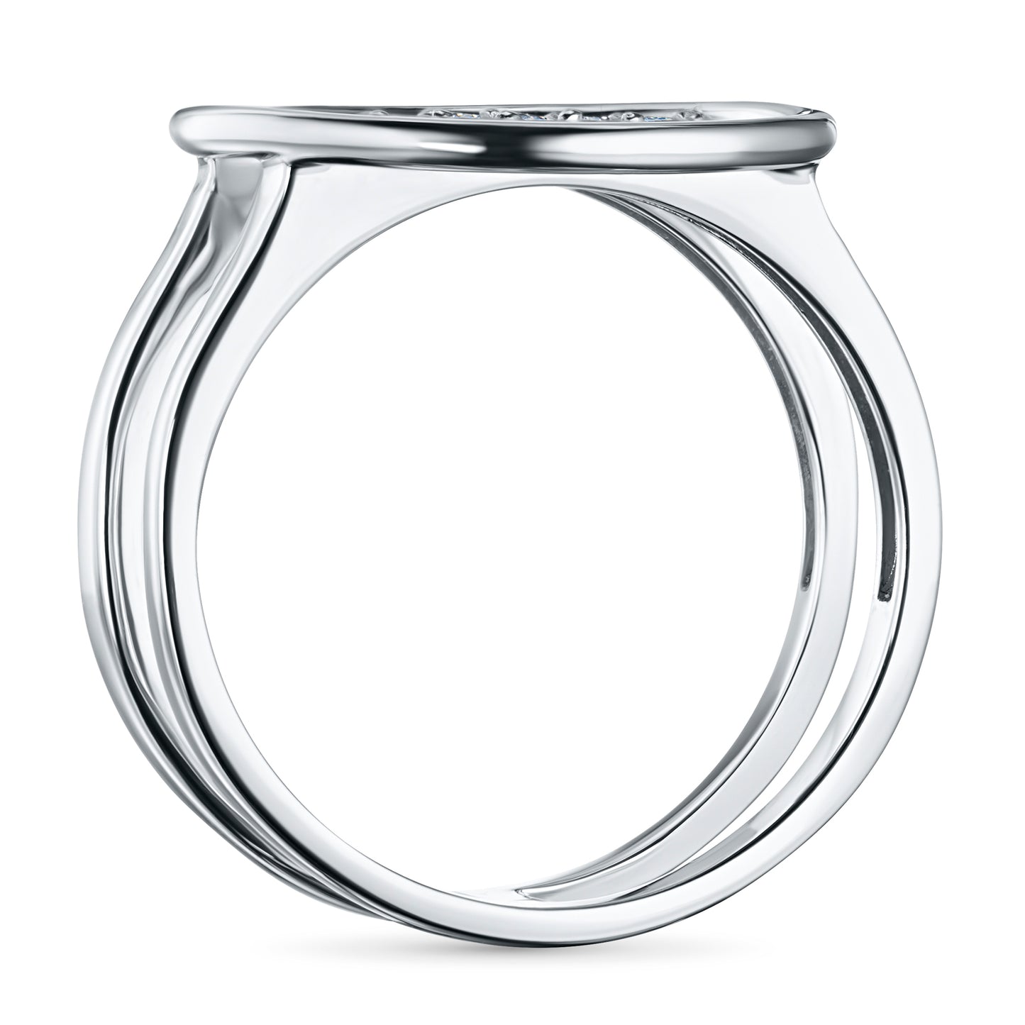 14K White Gold Ring with Lab-Created Diamonds 0.170 CT.TW