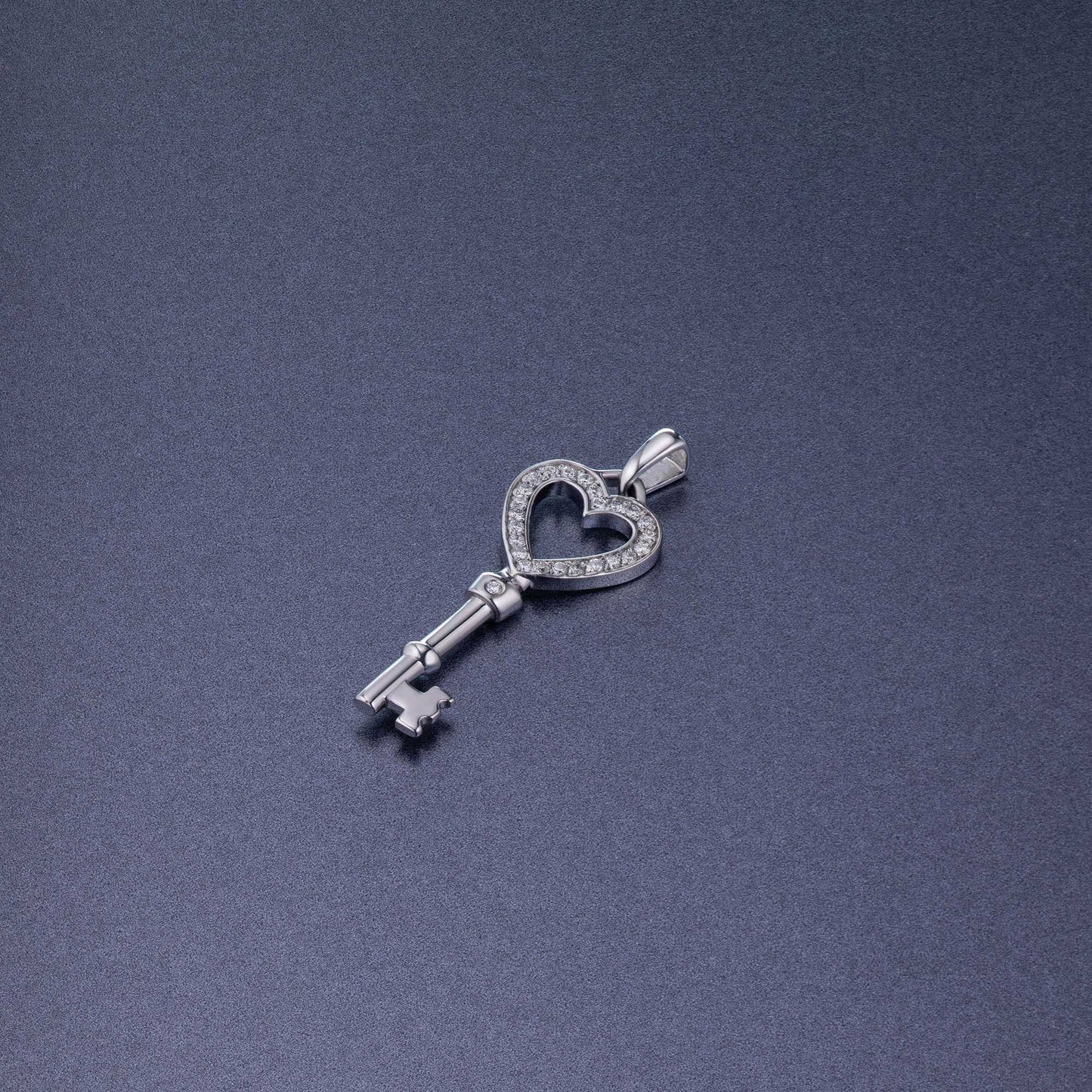 Sterling Silver Pendant with Lab-Created Diamonds 4.850 CT.TW