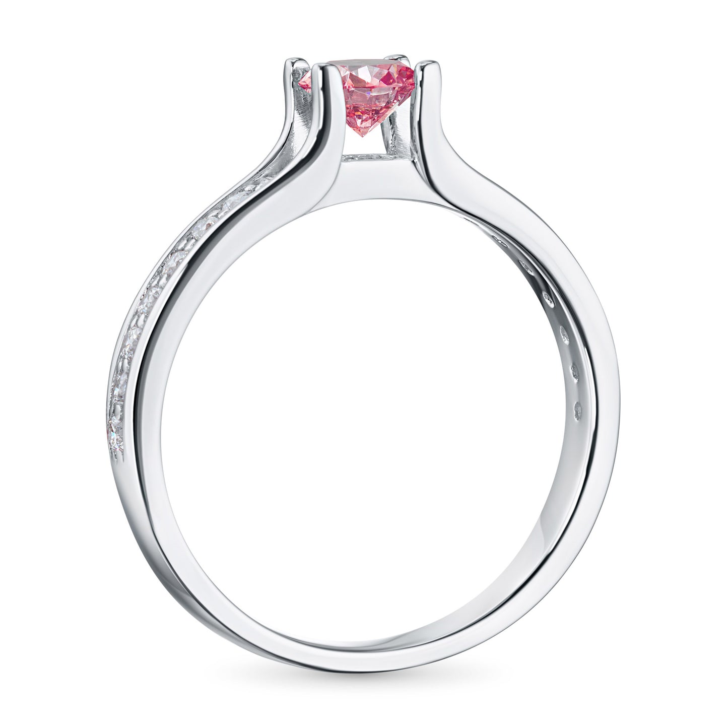 14K White Gold Ring with Lab-Created Diamonds 0.350 CT.TW