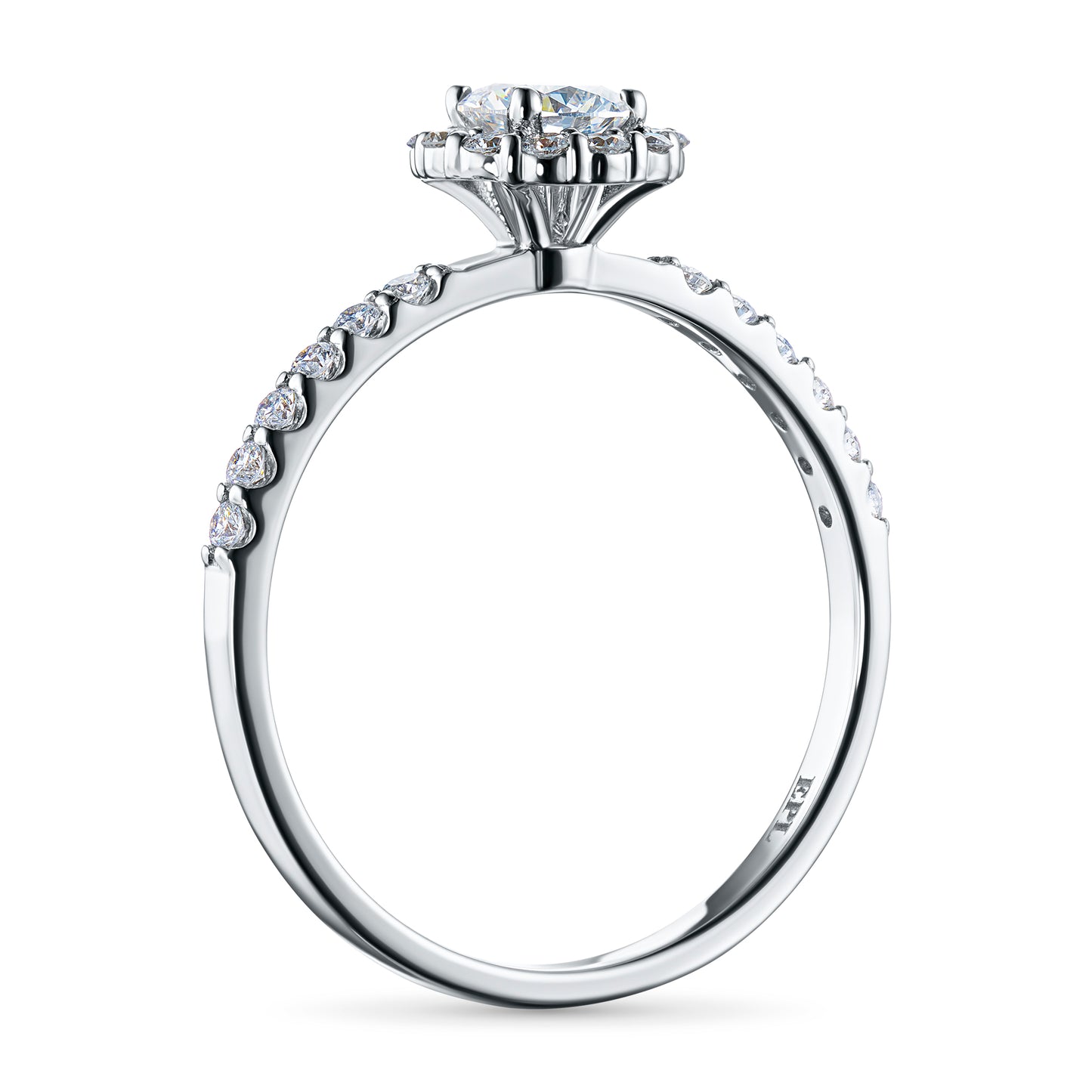 14K White Gold Ring with Lab-Created Diamonds 8.750 CT.TW