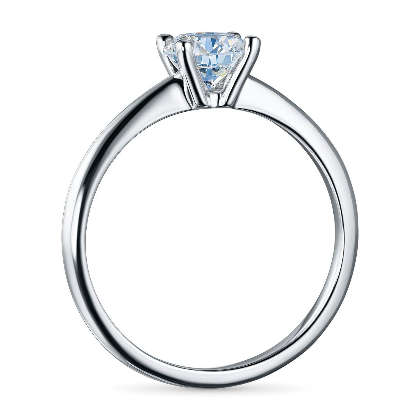 14K White Gold Ring with Lab-Created Diamonds 1.04 CT.TW