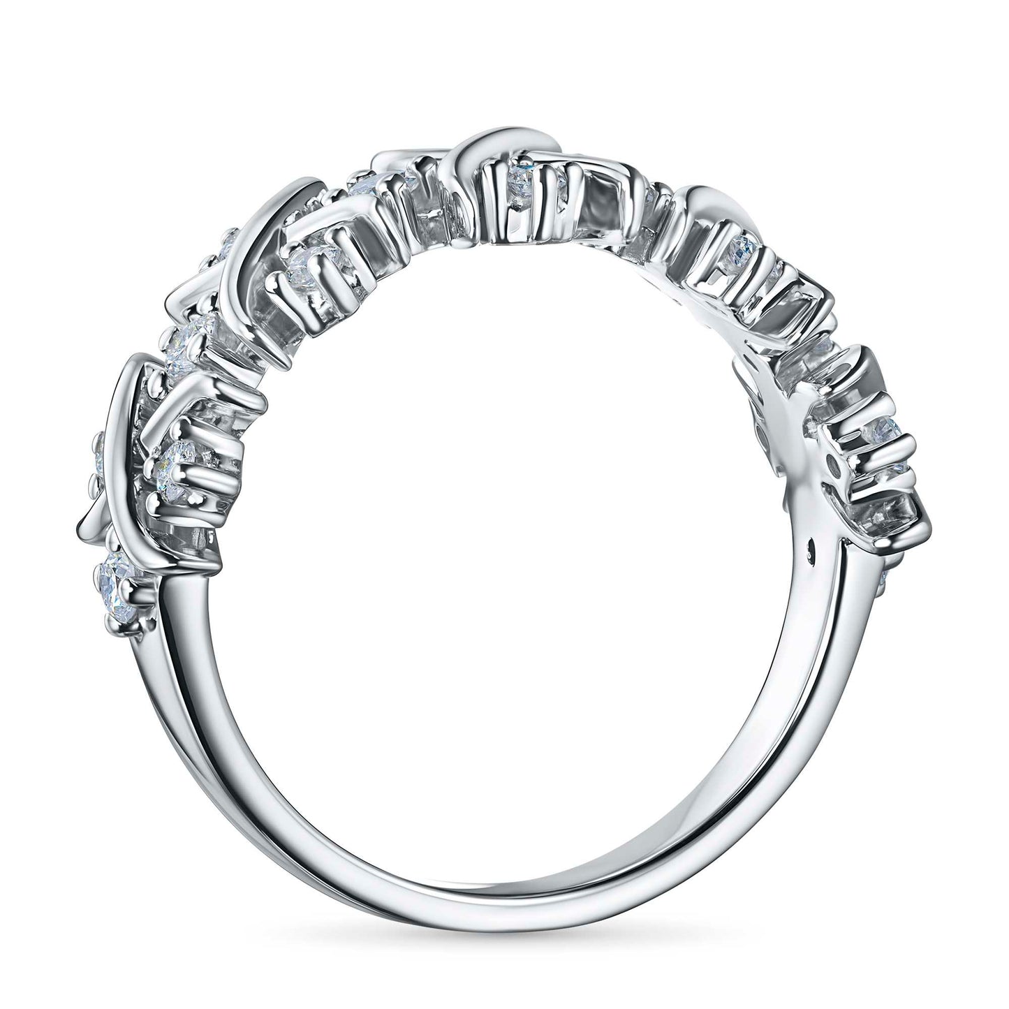 14K White Gold Ring with Lab-Created Diamonds 0.310 CT.TW