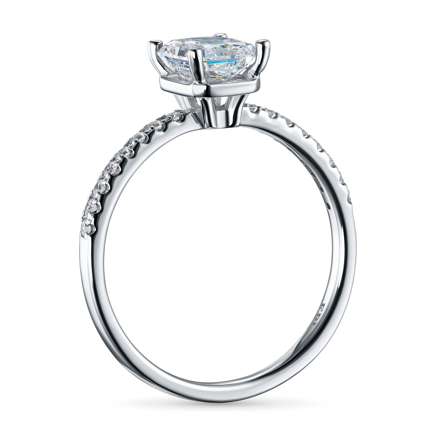 14K White Gold Ring with Lab-Created Diamonds 1.220 CT.TW