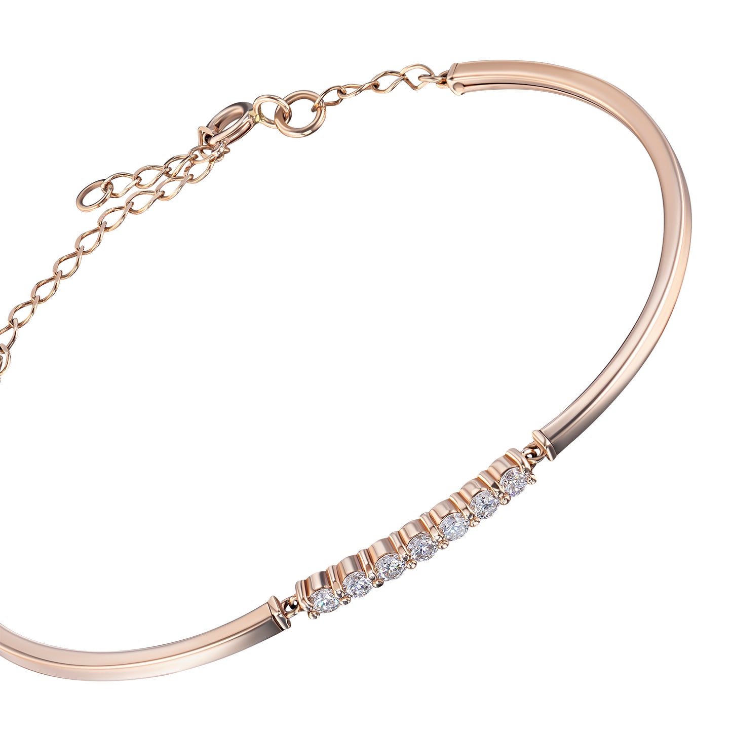 Sterling Silver Bracelet with Lab-Created Diamonds 0.420 CT.TW