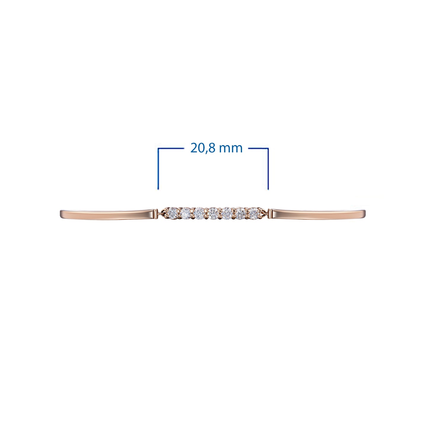 Sterling Silver Bracelet with Lab-Created Diamonds 0.420 CT.TW