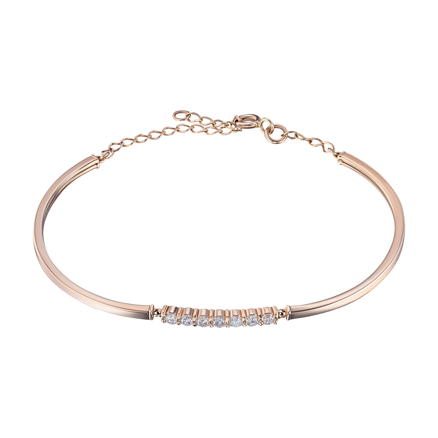 Sterling Silver Bracelet with Lab-Created Diamonds 0.420 CT.TW