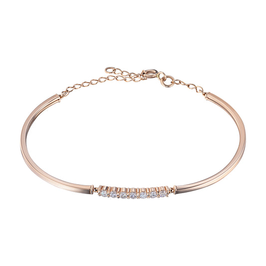 Sterling Silver Bracelet with Lab-Created Diamonds 0.420 CT.TW