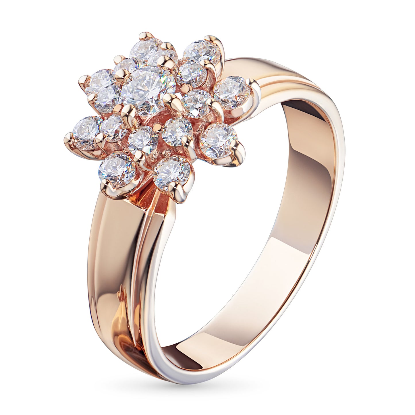 W-y/g (w/o Nickel) 750 Ring with Lab-Created Diamonds 4.950 CT.TW