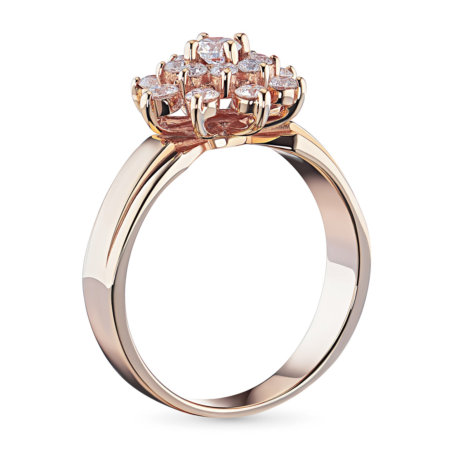 W-y/g (w/o Nickel) 750 Ring with Lab-Created Diamonds 4.950 CT.TW