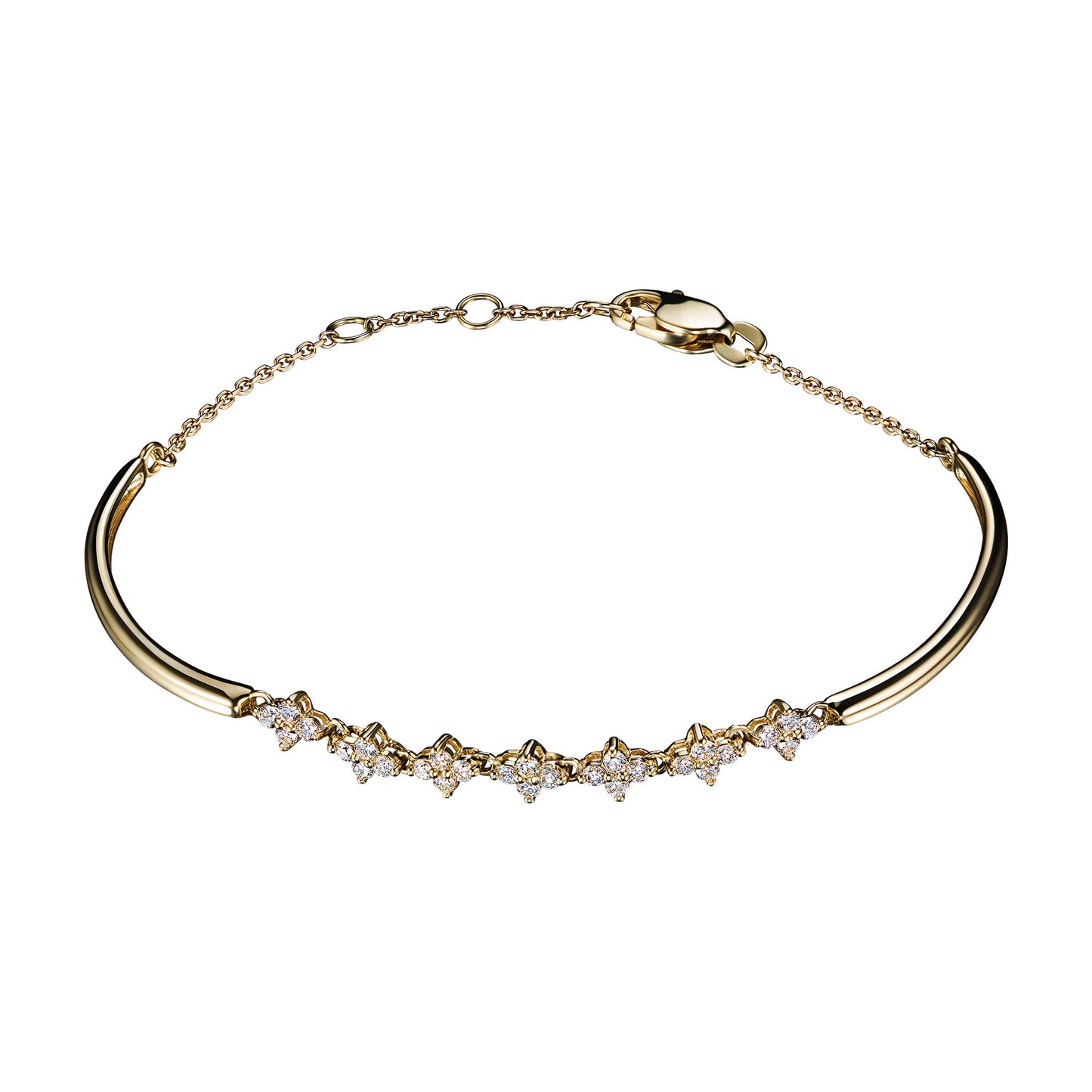 14K Yellow Gold Bracelet with Lab-Created Diamonds 13.970 CT.TW