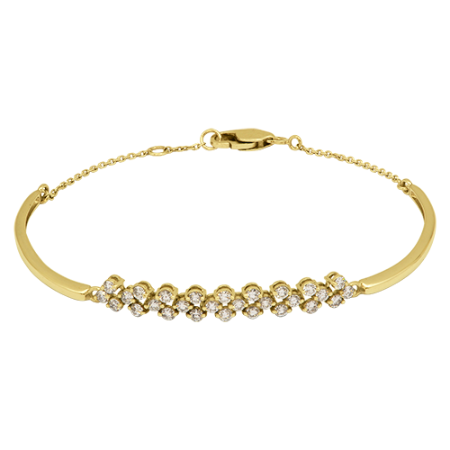 14K Yellow Gold Bracelet with Lab-Created Diamonds 0.550 CT.TW