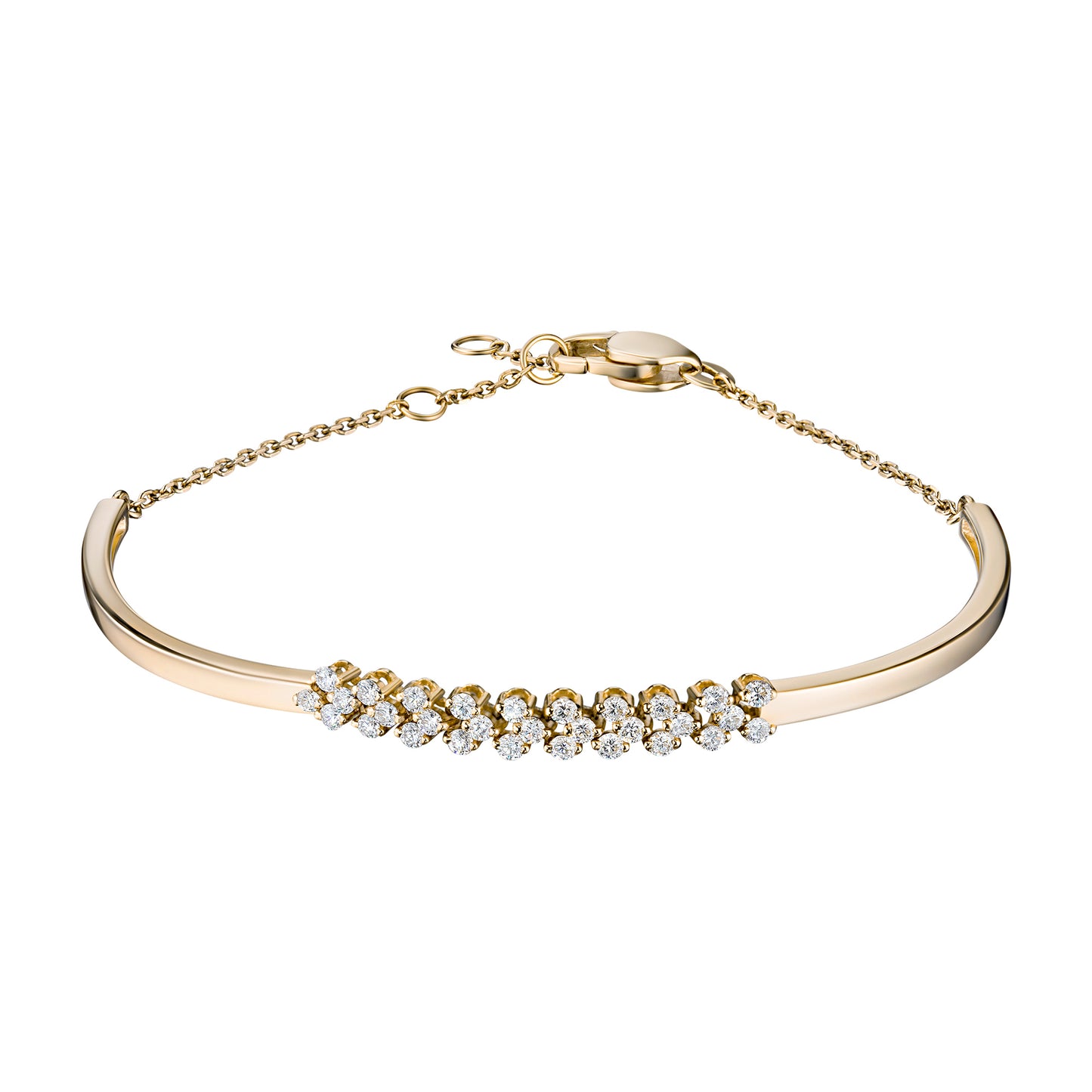14K Yellow Gold Bracelet with Lab-Created Diamonds 0.550 CT.TW