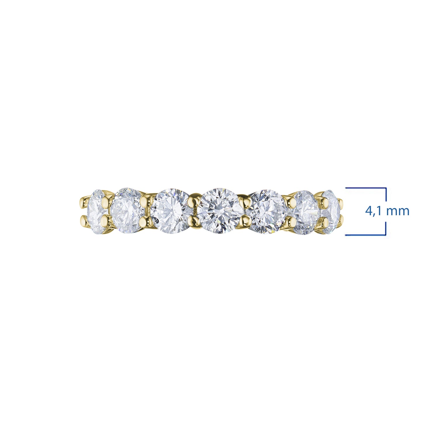14K Yellow Gold Ring with Lab-Created Diamonds 1.920 CT.TW