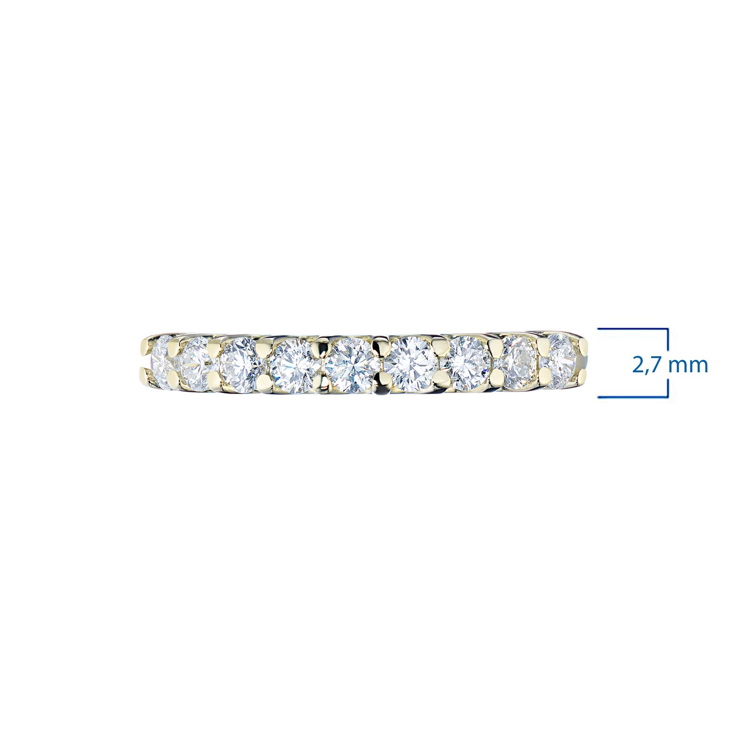 14K Yellow Gold Ring with Lab-Created Diamonds 0.540 CT.TW
