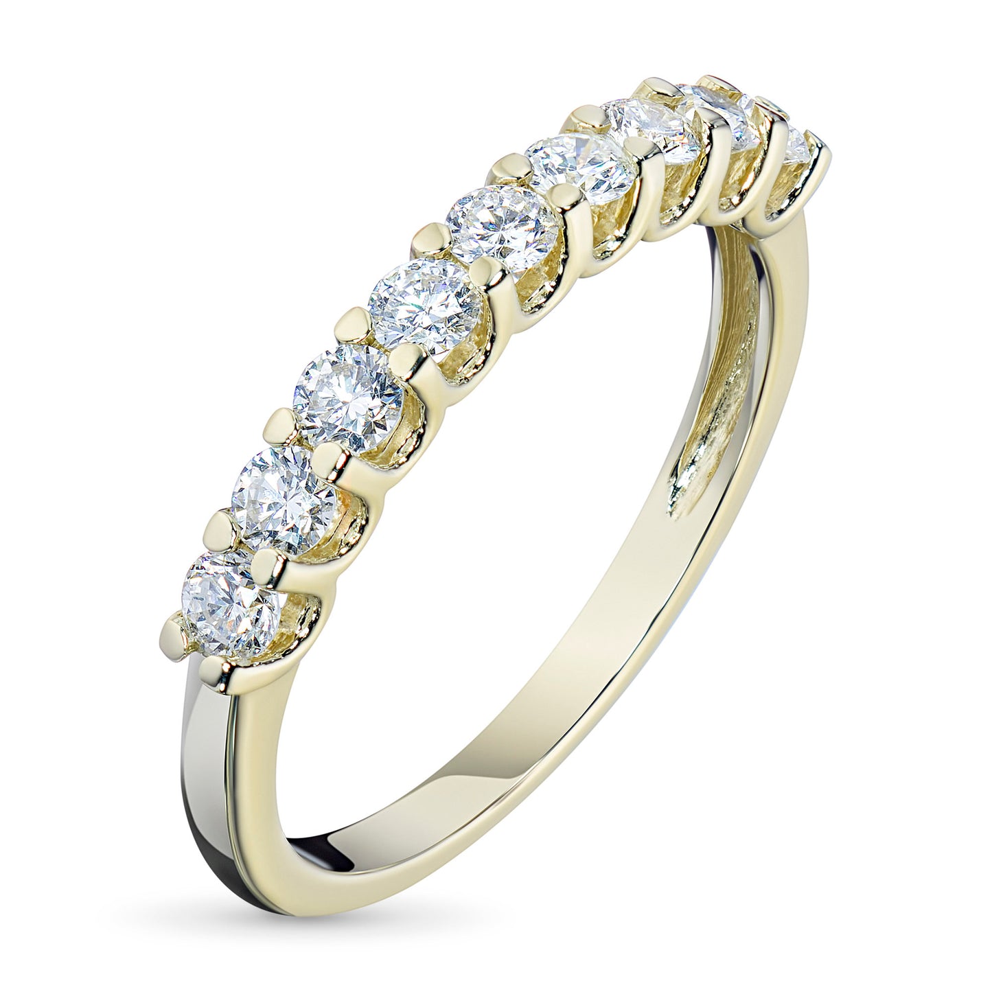 14K Yellow Gold Ring with Lab-Created Diamonds 0.540 CT.TW