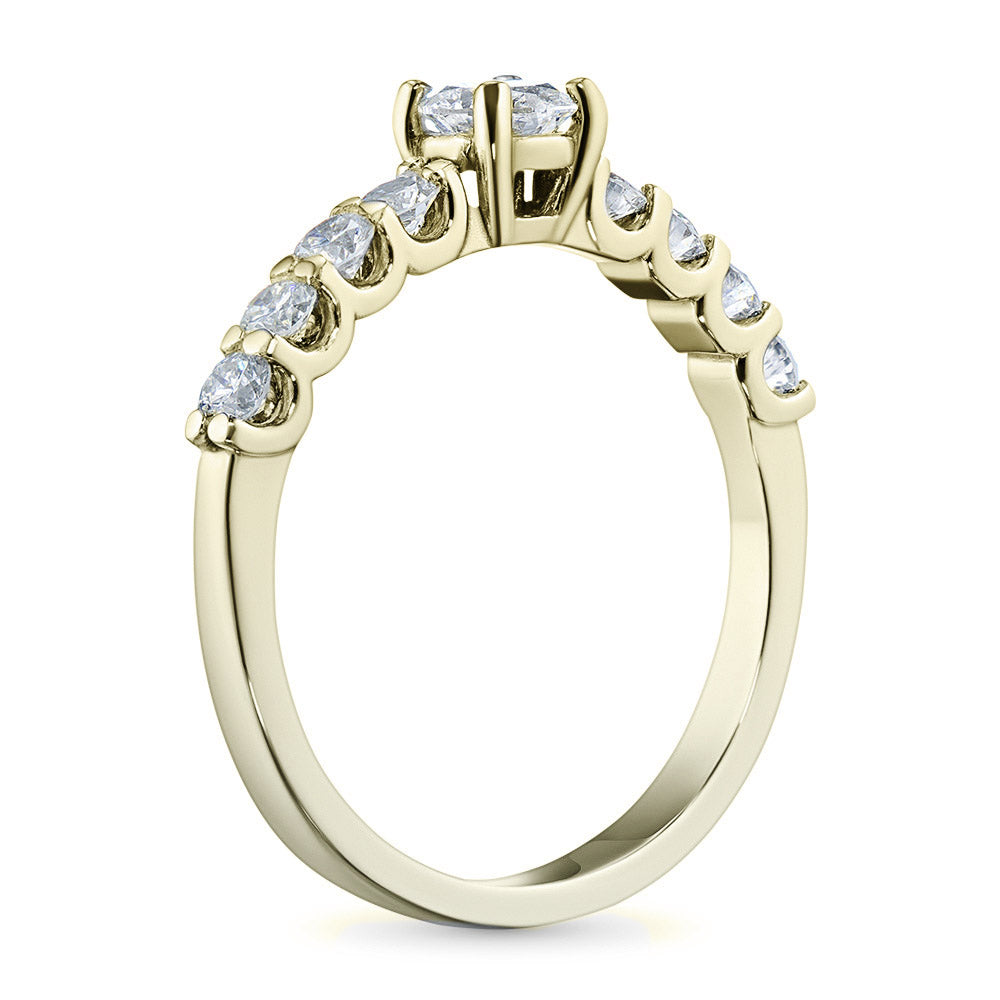 14K Yellow Gold Ring with Lab-Created Diamonds 2.860 CT.TW