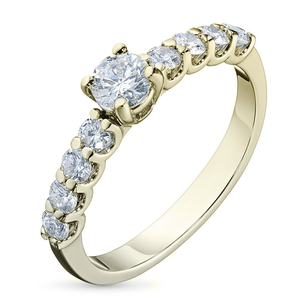14K Yellow Gold Ring with Lab-Created Diamonds 2.860 CT.TW