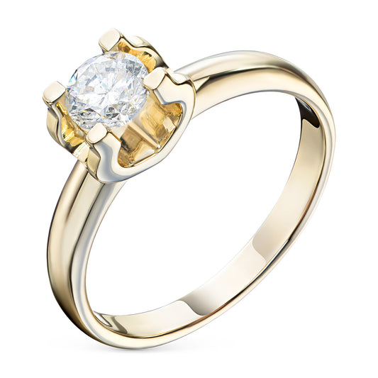 14K Yellow Gold Ring with Lab-Created Diamonds 0.560 CT.TW
