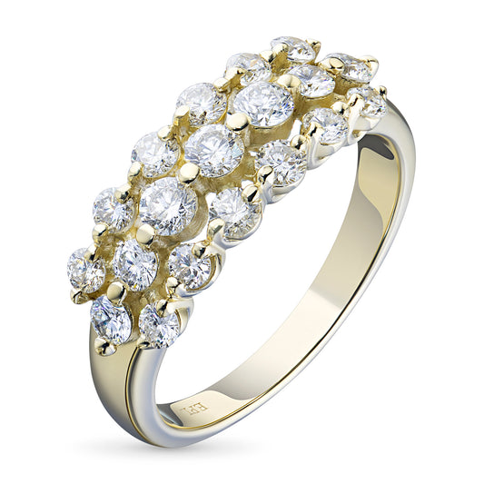 14K Yellow Gold Ring with Lab-Created Diamonds 1.130 CT.TW