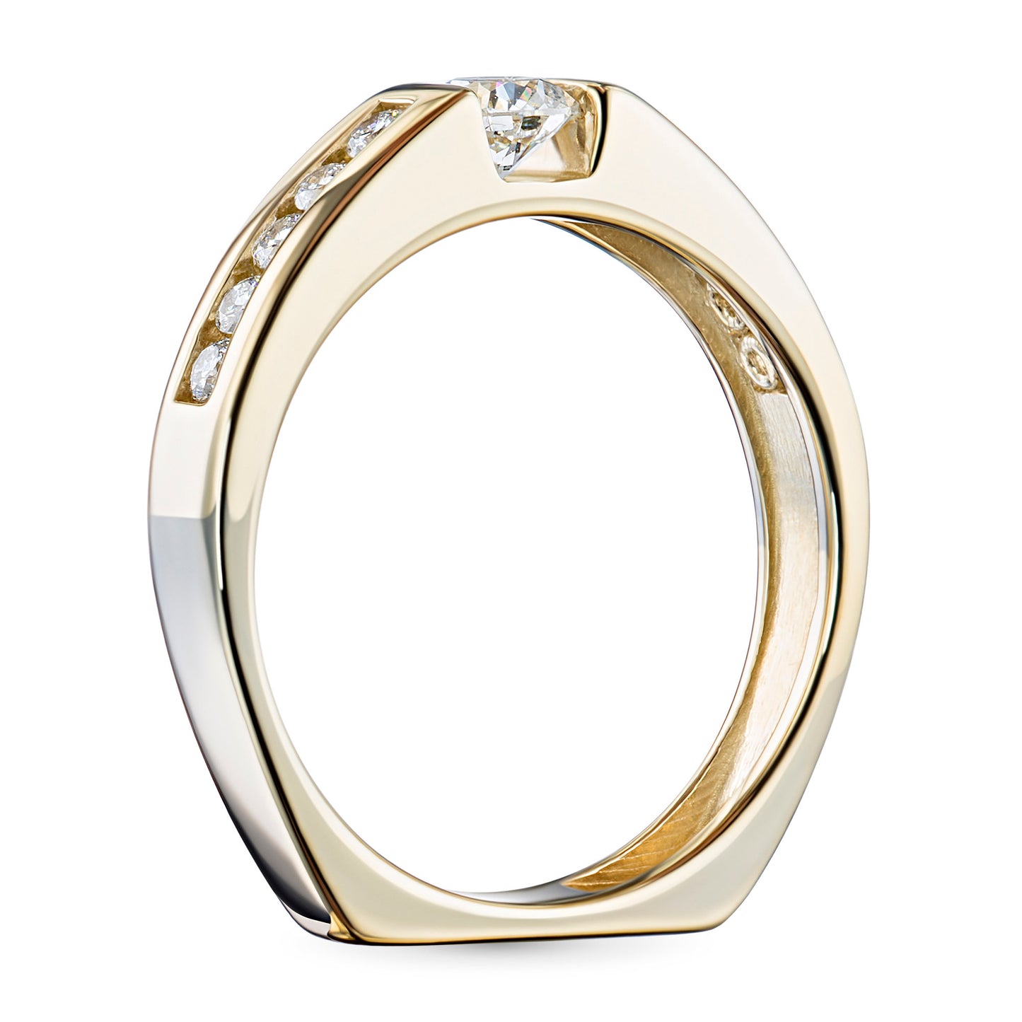 14K Yellow Gold Ring with Lab-Created Diamonds 0.540 CT.TW