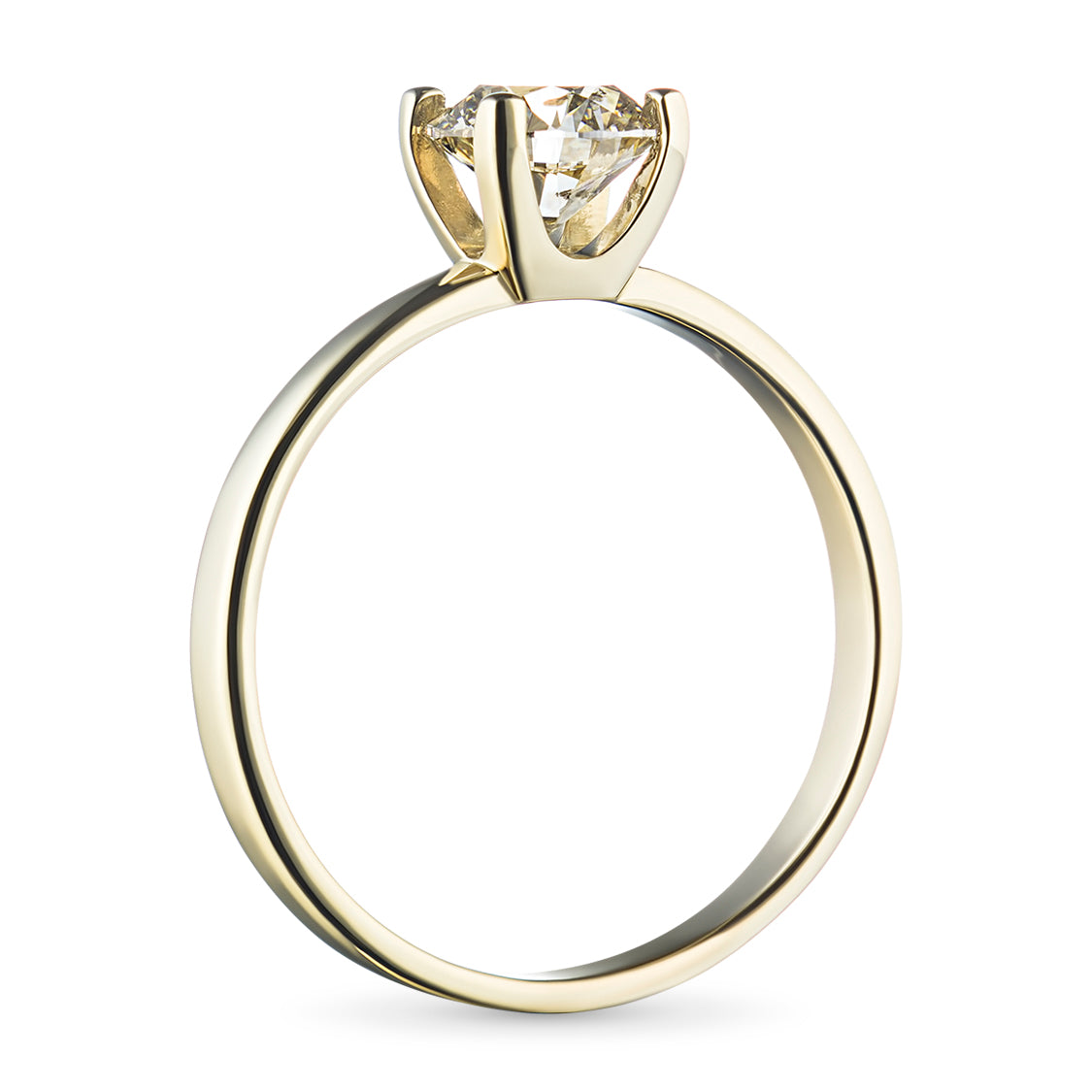 14K Yellow Gold Ring with Lab-Created Diamonds 0.550 CT.TW