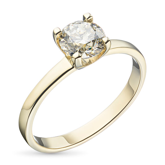 14K Yellow Gold Ring with Lab-Created Diamonds 0.550 CT.TW